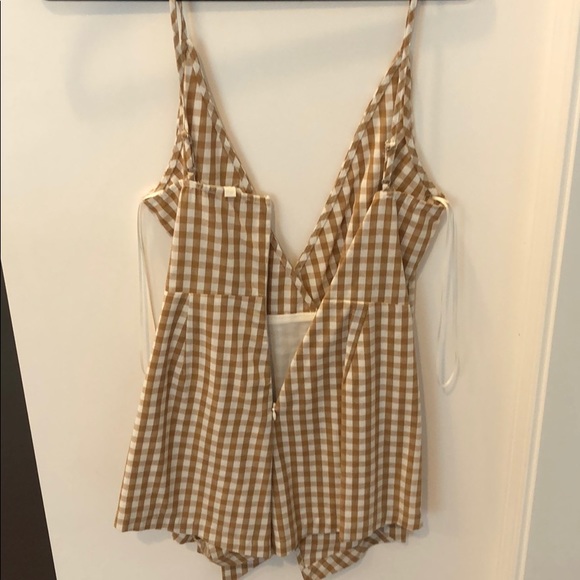 gingham romper yellow - Picture 3 of 4